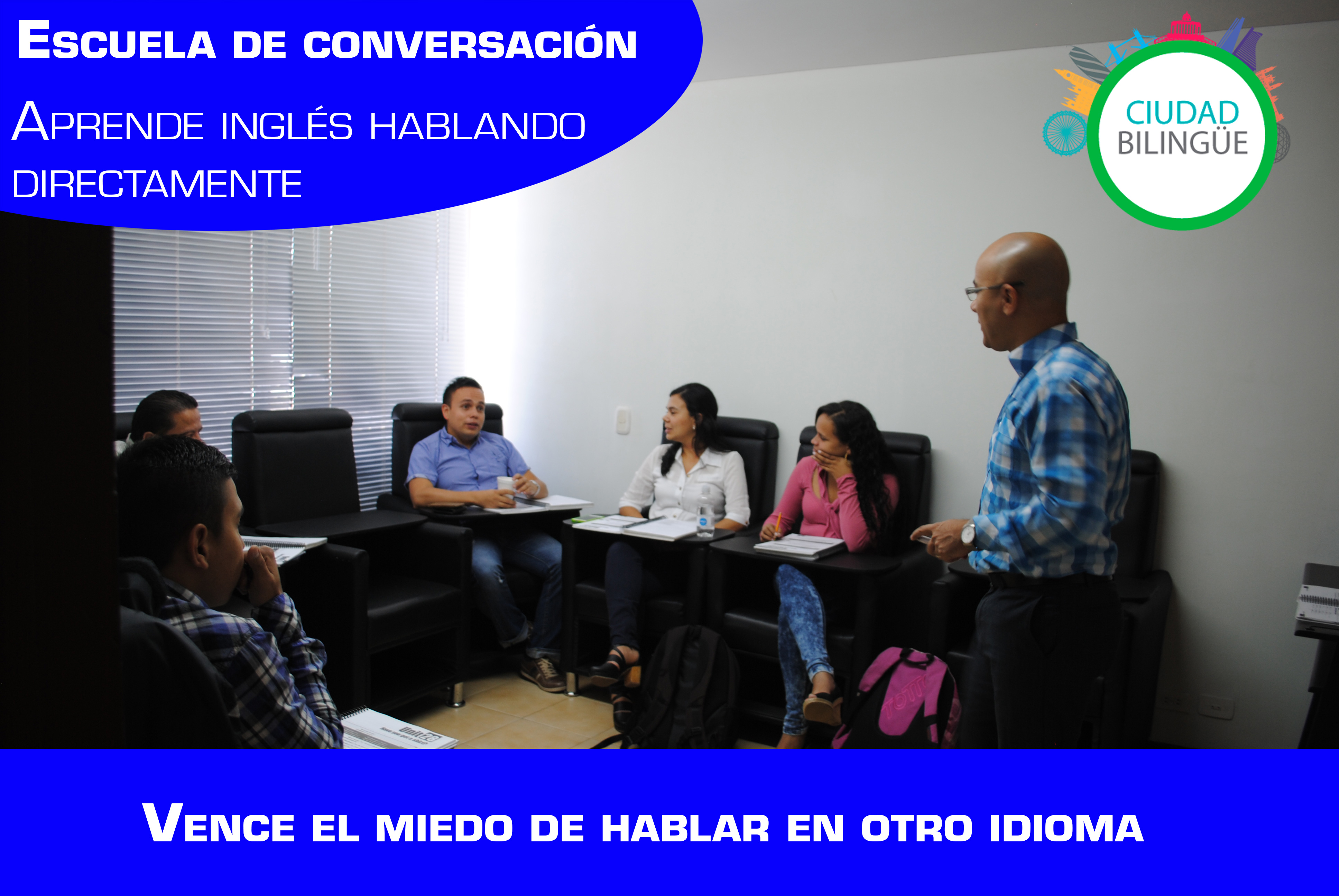 Adultos aprendiendo inglés en Ciudad Bilingüe